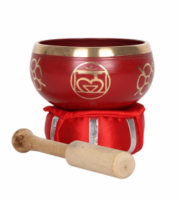 Tibetan Brass Singing Bowl - 1st Red Root Chakra Muladhara