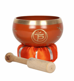Tibetan Brass Singing Bowl - 2nd Orange Sacral Chakra Swadhisthana