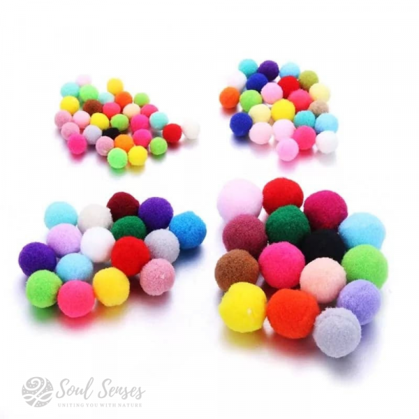 Aromatherapy Diffuser Locket Inserts Round Felt Balls various colours