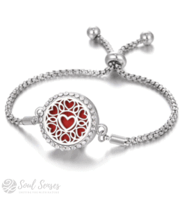 Essential Oil Aromatherapy Diffuser Bracelet - Hearts