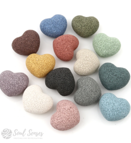 Selection of Heart Shaped Lava Stone Beads With No Holes.png