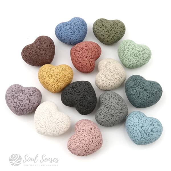 Heart Shaped Loose Lava Stone Beads Aromatherapy Diffuser